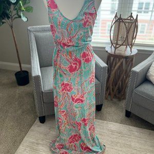 HOLY GRAIL "JELLIES BE JAMMIN" Lilly Pulitzer Racerback Maxi Dress  Size S